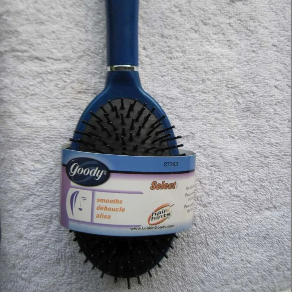 Goody Select Smoothes Cushion Short Mid Length Hair Brush 2000 Sparkly Plastic